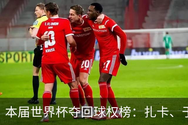 本届世界杯夺回球权榜：扎卡、于帕并列榜首；西班牙三人上榜